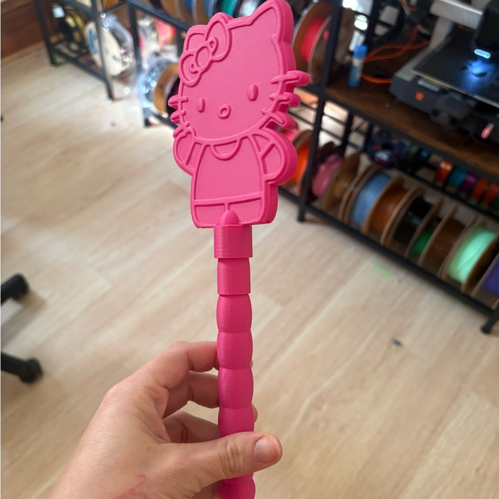Hello Kitty Tap to Pay Contactless Magic Wand | Credit Card Holder 3d Printed